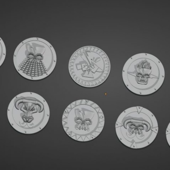 Infernal dwarfs shields set