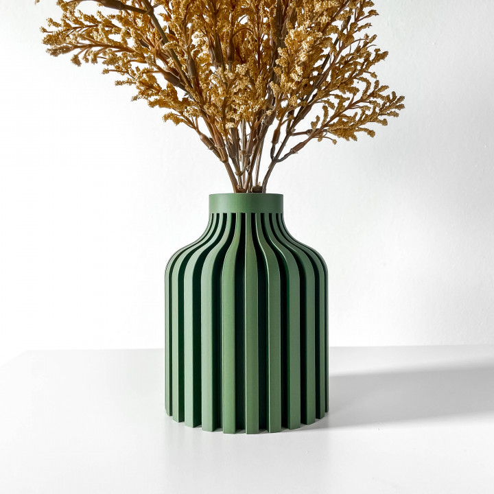 The Alik Short Vase, Modern and Unique Home Decor for Dried and Preserved Flower Arrangement image