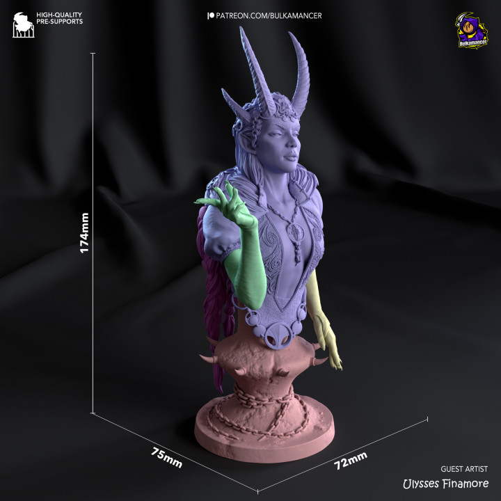 3D Printable Pact Keeper (308mm) + Bust (174mm) by Bulkamancer Sculpts