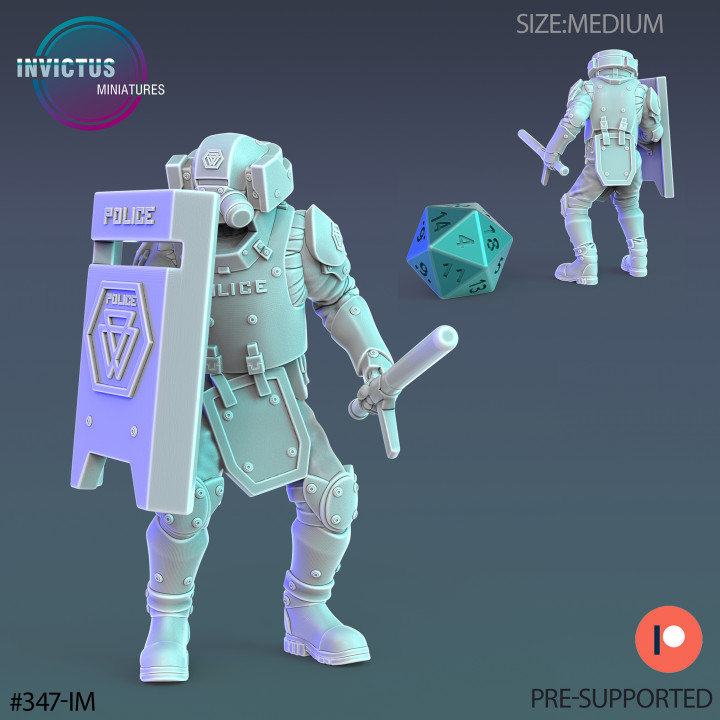 Cyber Police SWAT / City Officer / Cyberpunk Warrior / Alien Soldier / Mysterious Colonist / Space Assasin / Cosmic Invasion / Trooper Attack / Human Settler / Sci-Fi Encounter