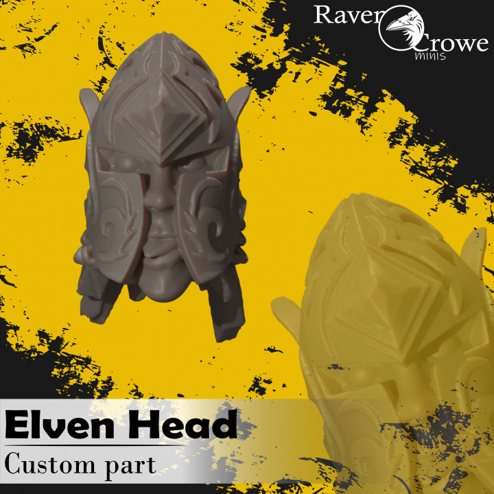 FREE Ripped Elven Head with Helmet on image
