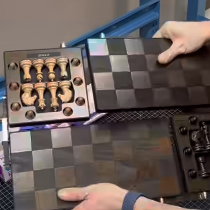 MAKE YOUR OWN CHESS TABLE WITH PORTABLE PIECES BOXES ! image