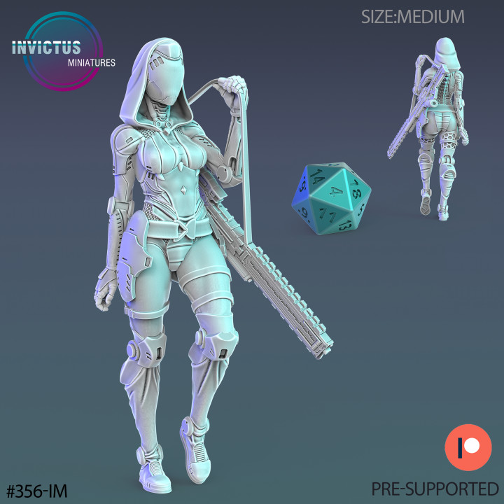Net Killer Walking / Space Assasin / Alien Headhunter / Cyberpunk Warrior Cosmic Invasion / Trooper Attack / Evil Settler / Sci-Fi Encounter