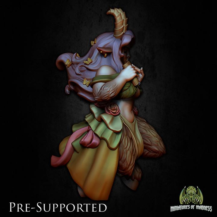 Cybel The Satyr [PRE-SUPPORTED] 32mm Female Druid Bard image
