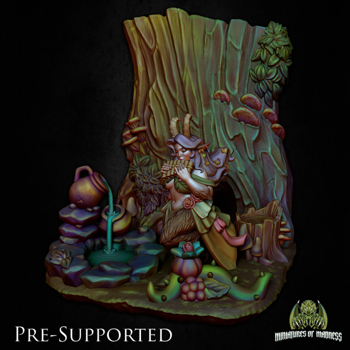 Satyr Scenery [PRE-SUPPORTED] Forest Nature Diorama image