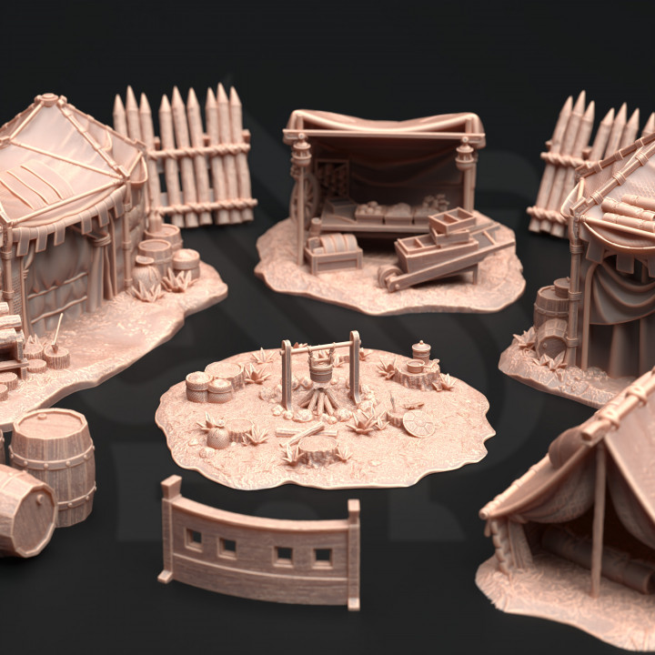 Camp Site Terrain Set - A Place of Respite image