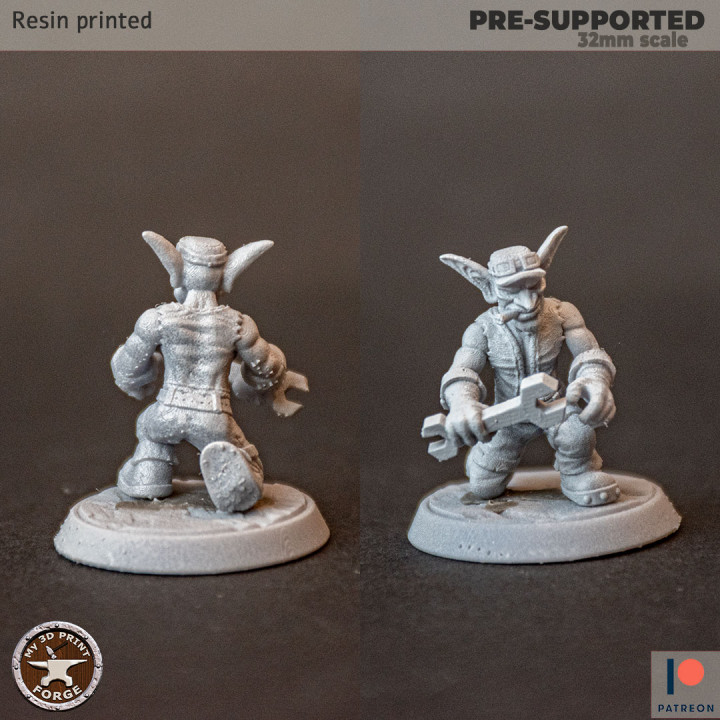 3D Printable Goblin Leader Working by My3DPrintForge