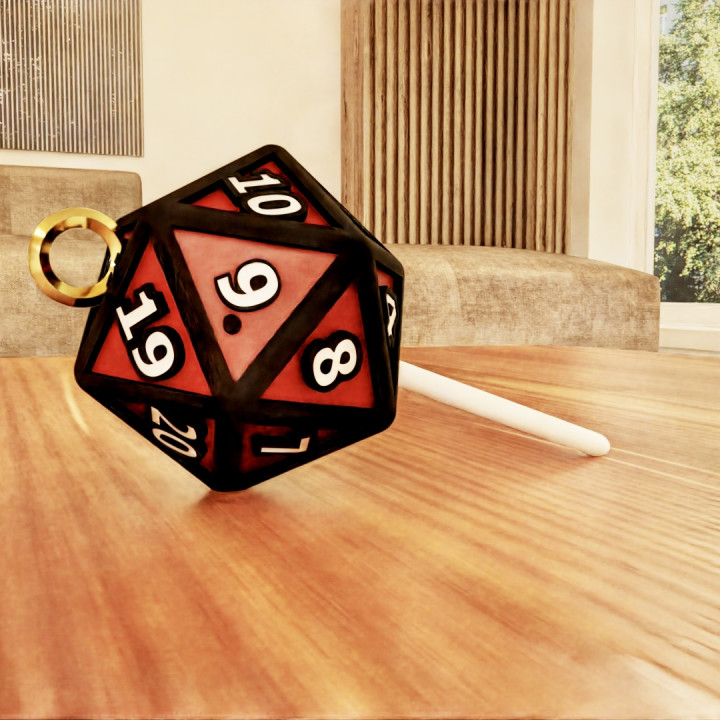 D20 Lolipop Cover - Keyring