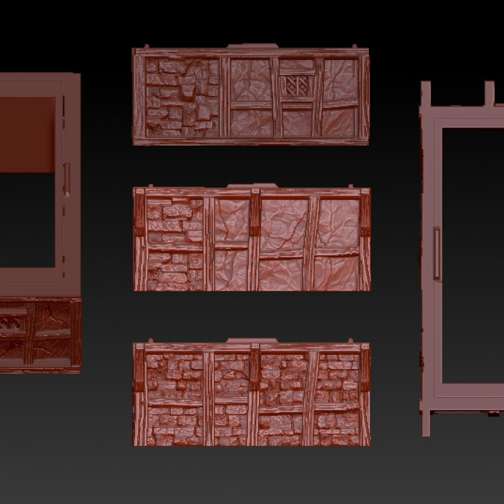 Modular Timber Frame : Core Set Hollow/Solid Variant (no interior) image