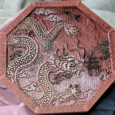 Picture of print of Year of the Dragon Dice Roll Tray - SUPPORT FREE!