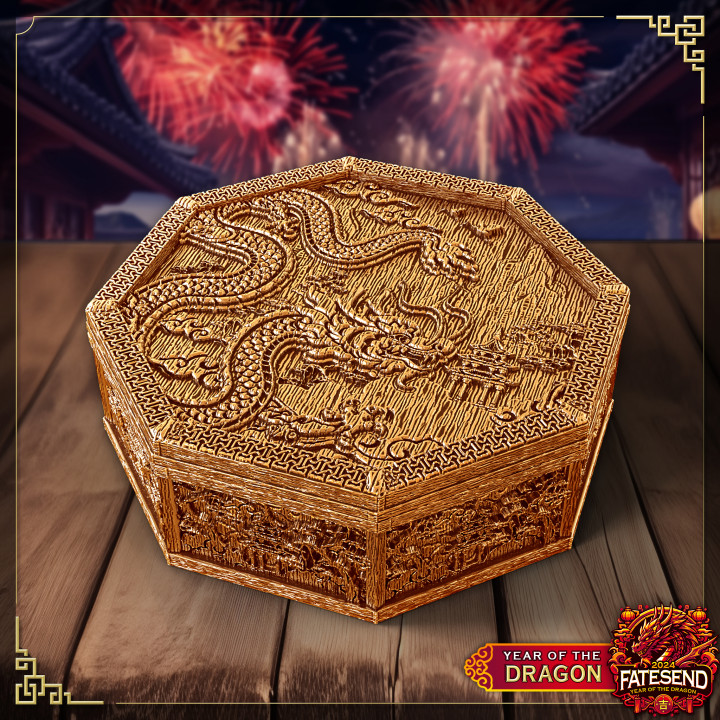 Year of the Dragon Dice Roll Tray - SUPPORT FREE! image