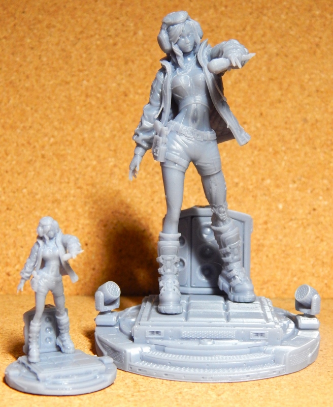 3D Print of Cyberpunk Funk Idol - Hina 