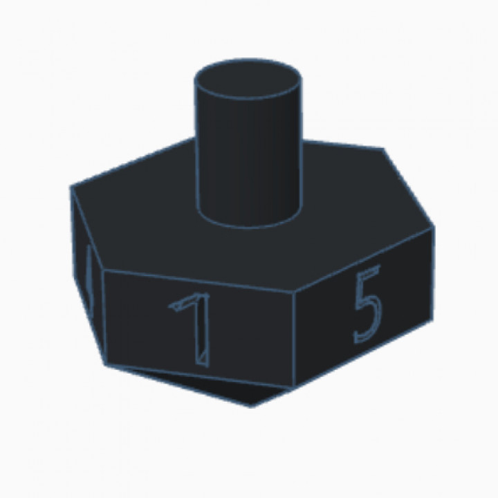 3D Printable Spinning Top Dice by Dexter Coafield