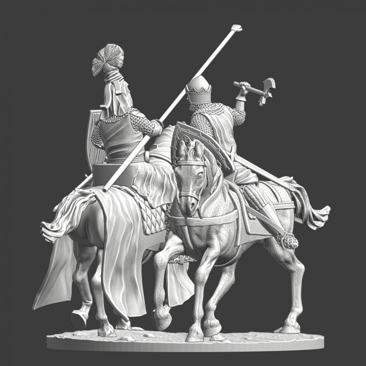 3D Printable JANUARY TRIBE SET Part #1 - Robert the Bruce vs Sir Henry ...