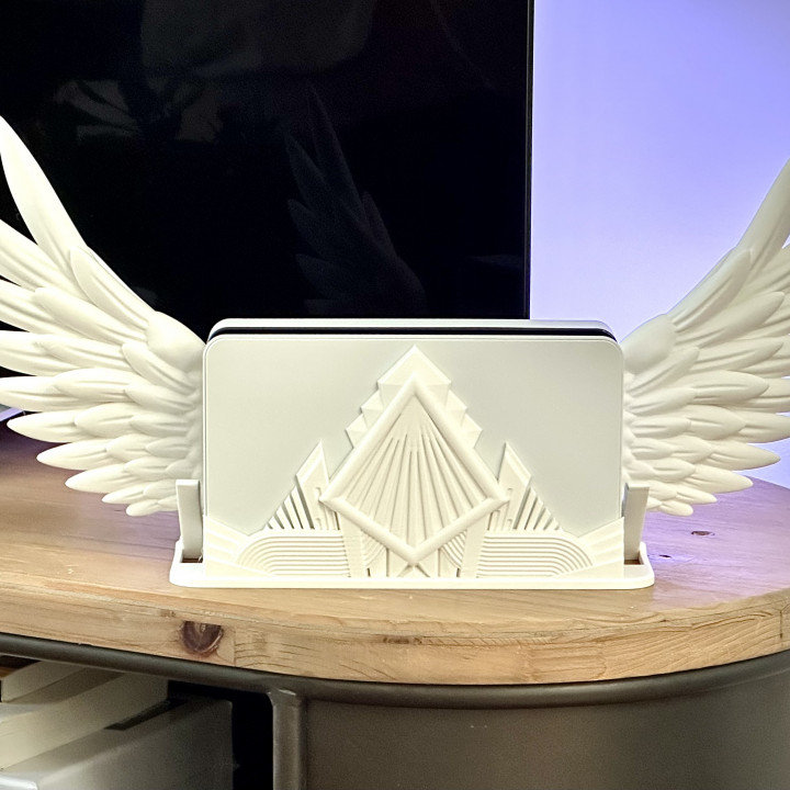 Art Deco Wings Nintendo Switch Dock