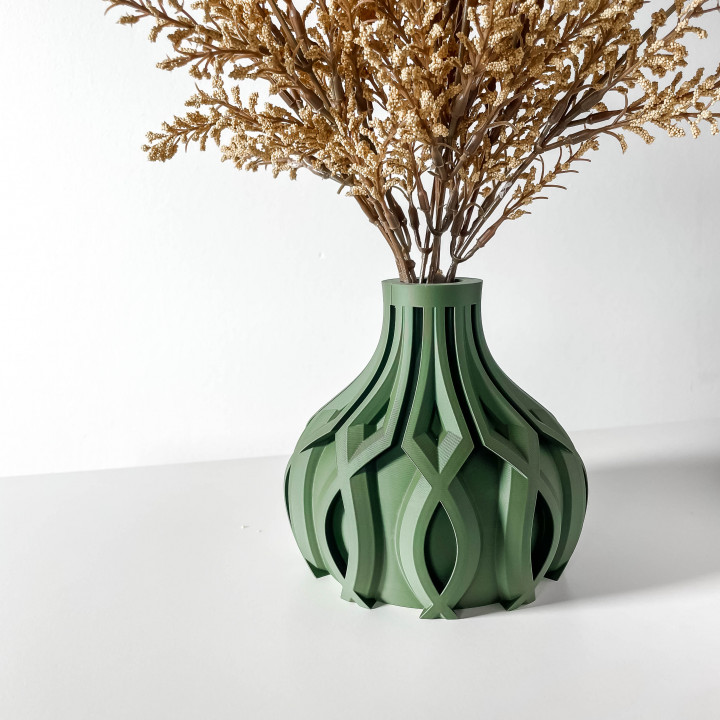 The Linse Short Vase, Modern and Unique Home Decor for Dried and Preserved Flower Arrangement image