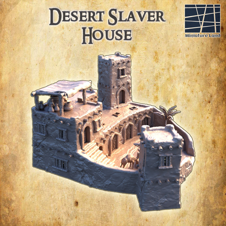 Desert Slaver House - Tabletop Terrain - 28 MM image