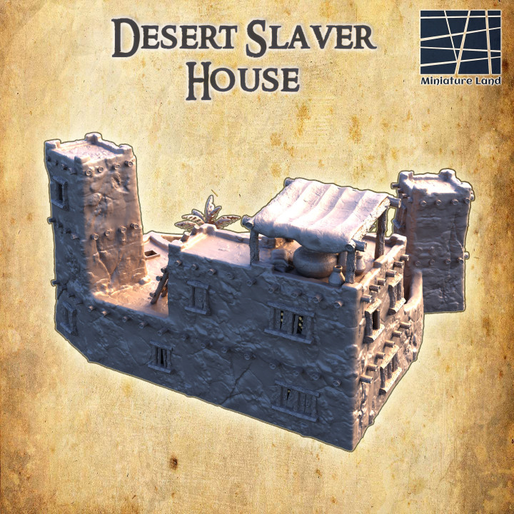 Desert Slaver House - Tabletop Terrain - 28 MM image