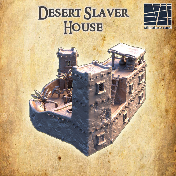 Desert Slaver House - Tabletop Terrain - 28 MM image