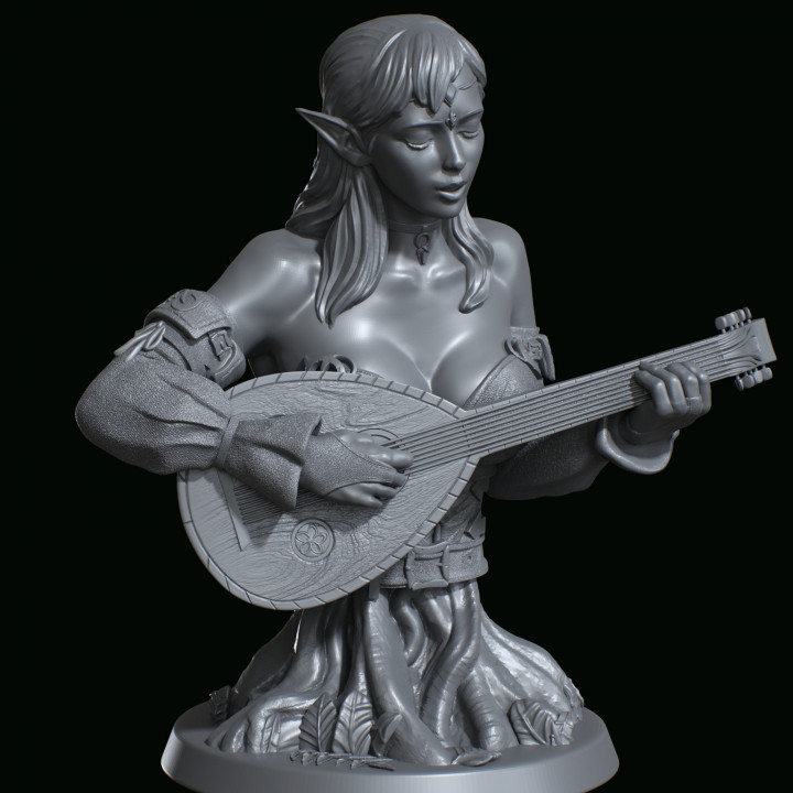 Wood Elf Bard Bust's Cover