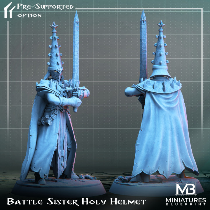 Battle Sister Holy Helmet