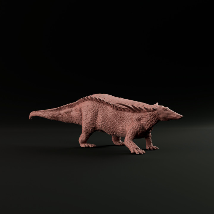 Desmatosuchus  standing 1-35 scale pre-supported triassic animal