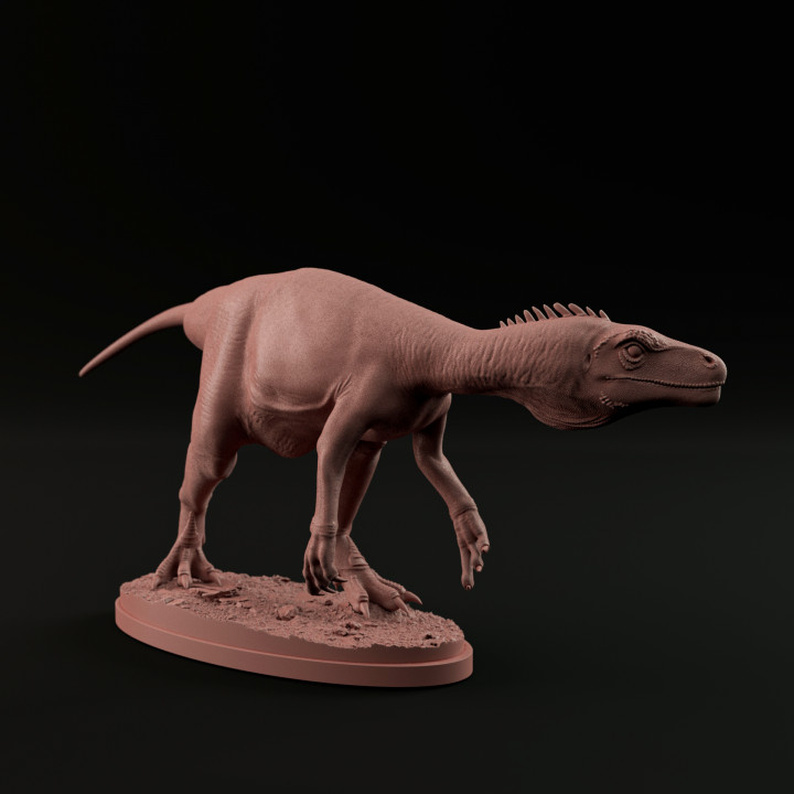 Herrerasaurus sneaking 1-35 scale pre-supported dinosaur image