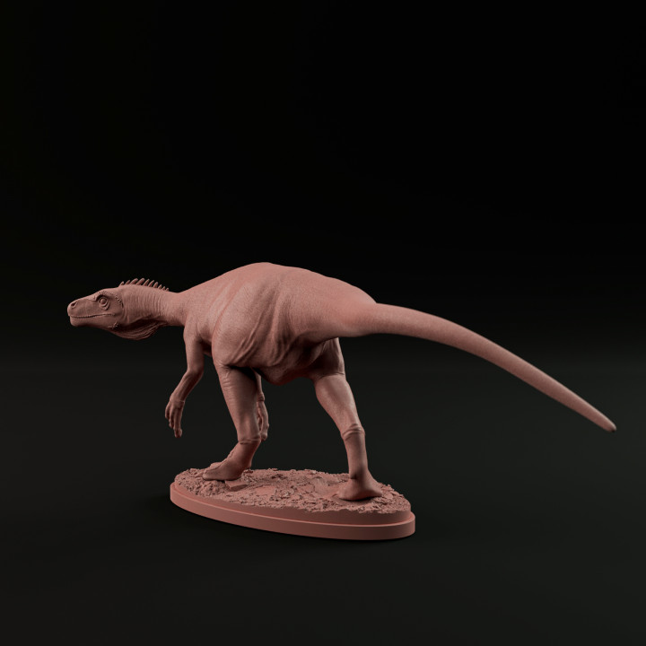 Herrerasaurus sneaking 1-35 scale pre-supported dinosaur image