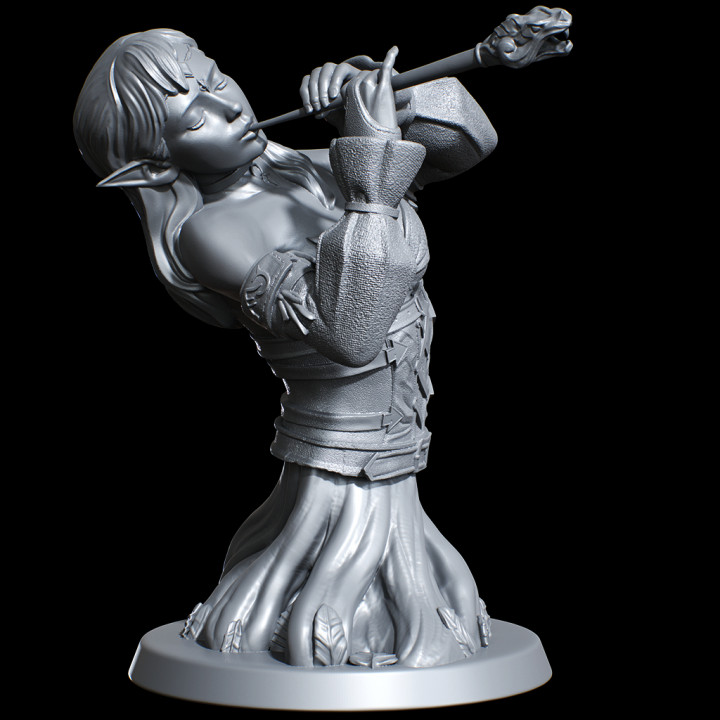 Wood Elf Bard Pose 2 Bust's Cover