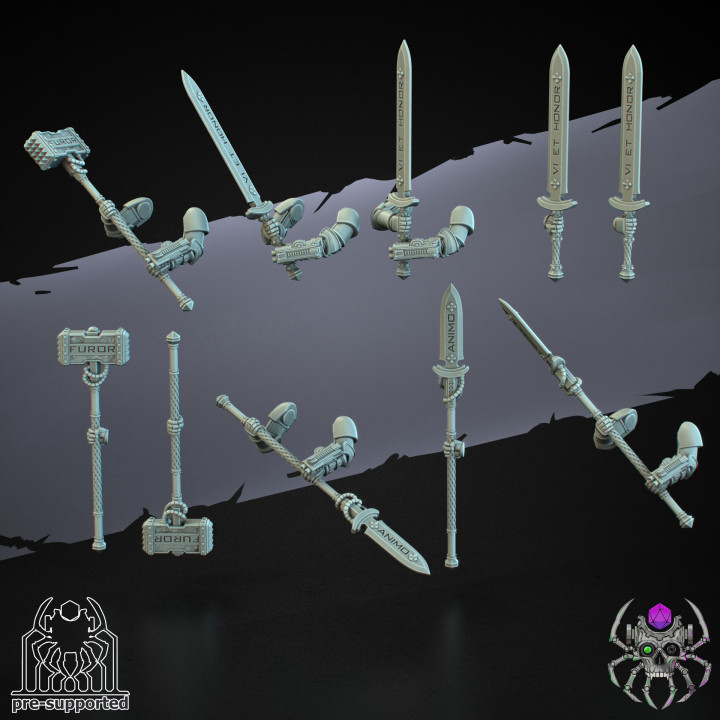 Demon Hunters Battle Squad Weapons Set (Bits) image