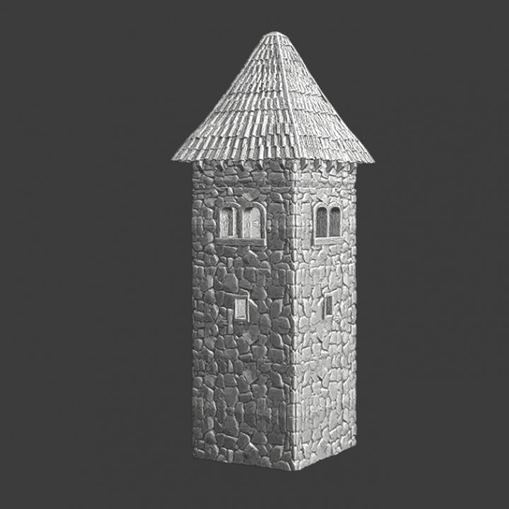 Medieval small tower - Wargaming terrain image