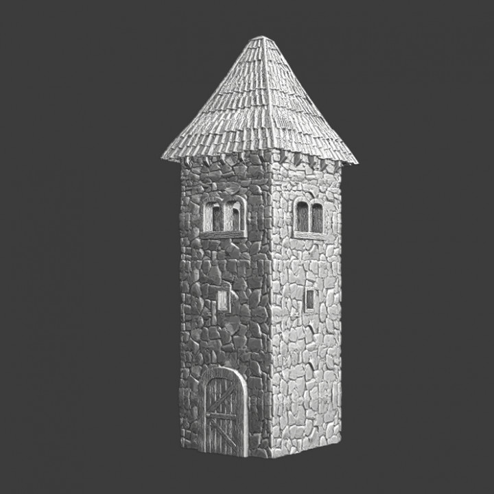 Medieval small tower - Wargaming terrain image