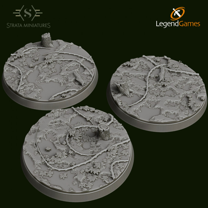 Strata Miniatures - Forest Bases - Complete Set image
