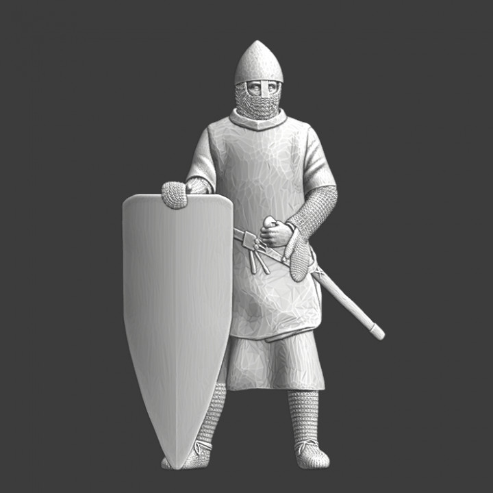 Medieval Hospitaller Knight - resting image