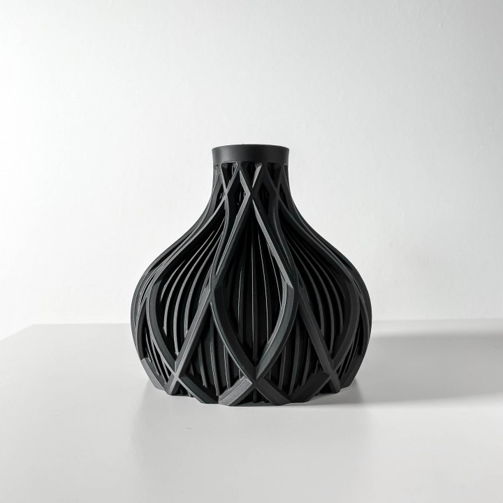 The Kami Short Vase, Modern and Unique Home Decor for Dried and Preserved Flower Arrangement image