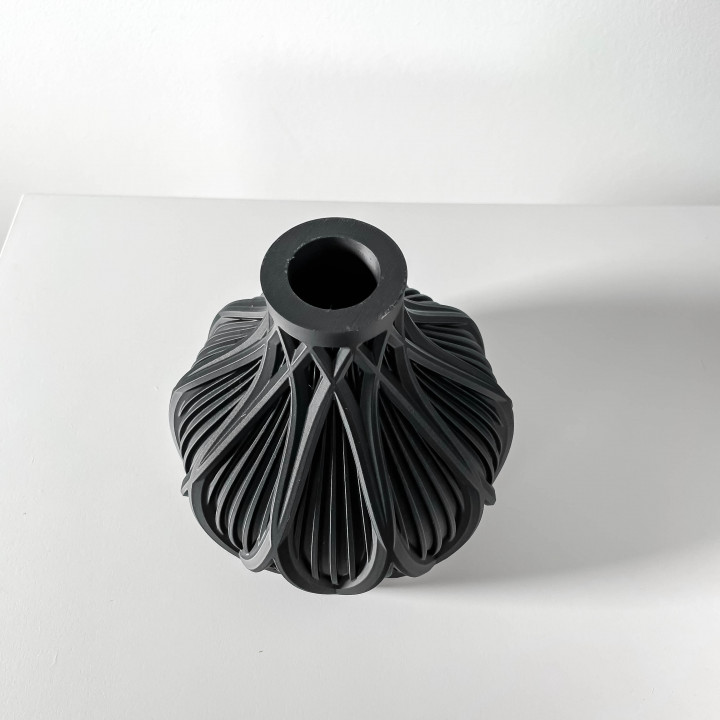 The Kami Short Vase, Modern and Unique Home Decor for Dried and Preserved Flower Arrangement image