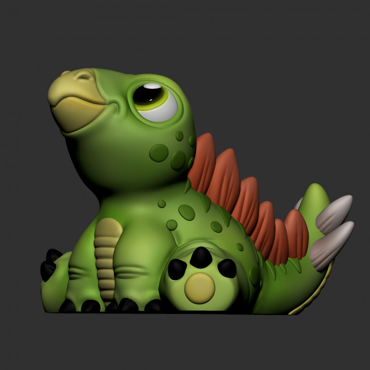 Cute Stegosaurus (NO SUPPORTS) image