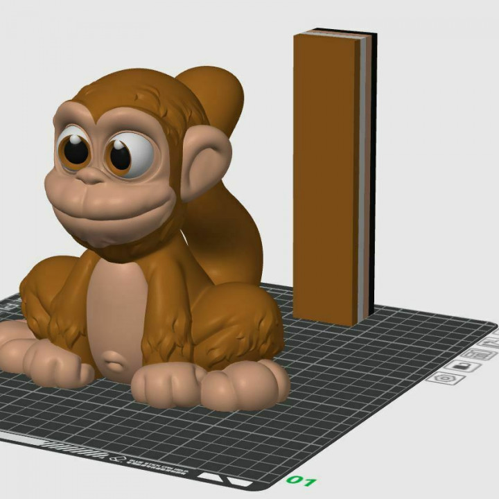 CUTE MONKEY (NO SUPPORTS)