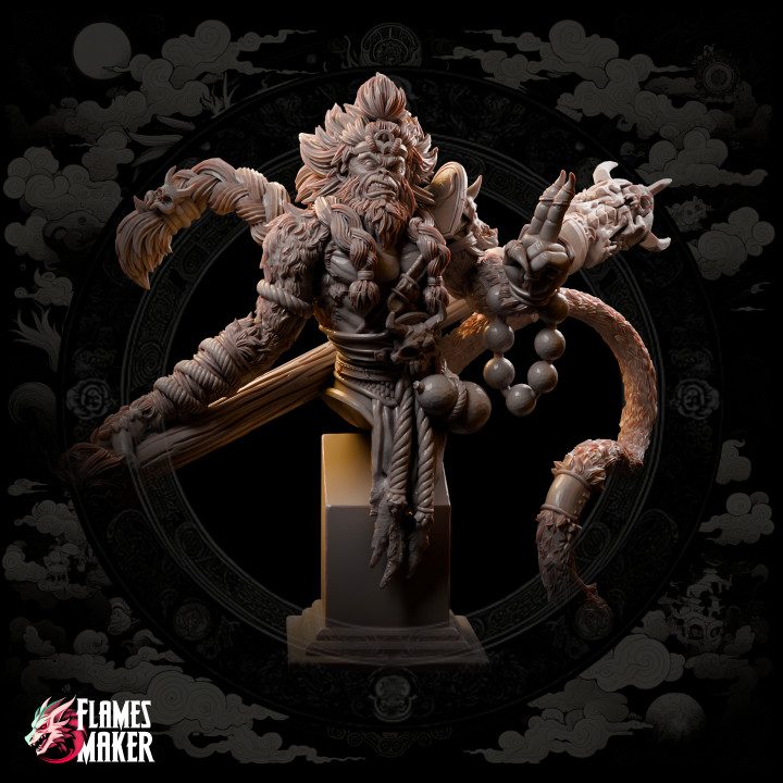 Celestial Monk Son Wukong's Bust - PRE SUPPORTED image