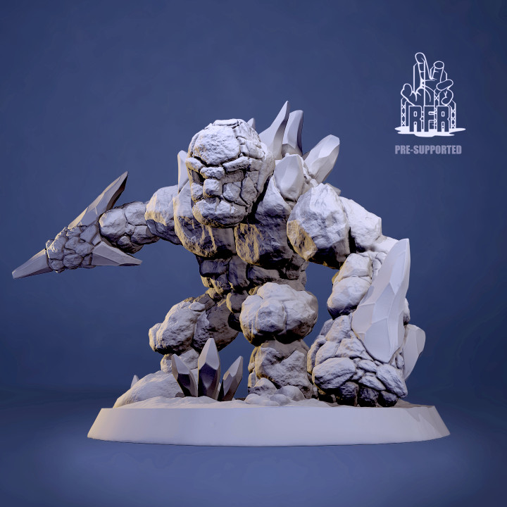 Crystal Golem - Tabletop Miniature (Pre-Supported) image