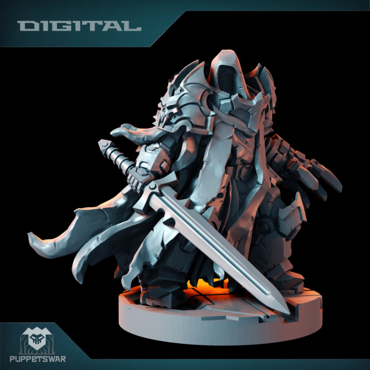 3D Printable Vampire Striker and Bits by Puppetswar Miniatures