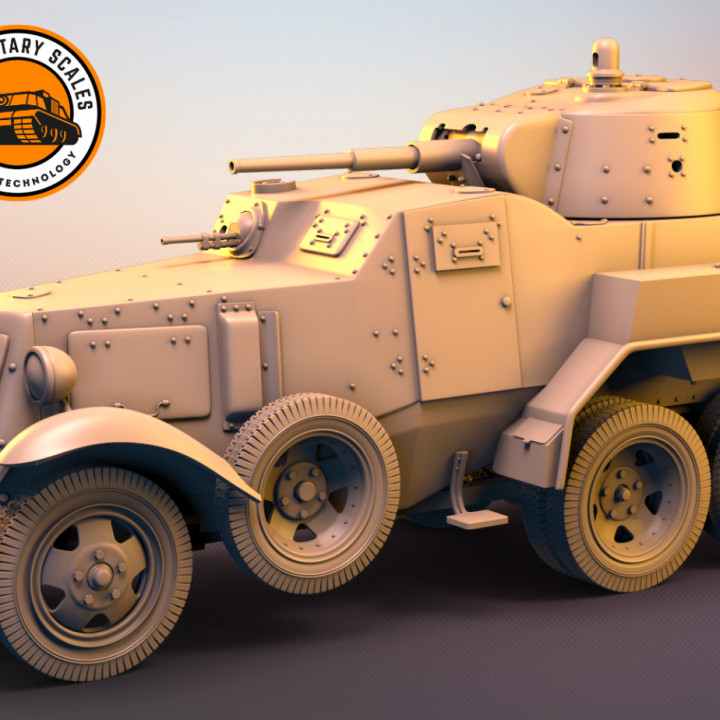 3D Printable BA-10 Zvezda by MilitaryScales