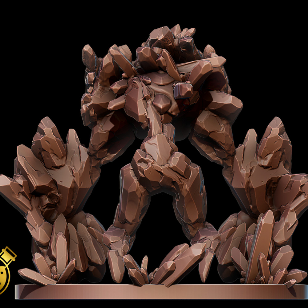 3D Printable Crystal Golem by Alchemy Inc.