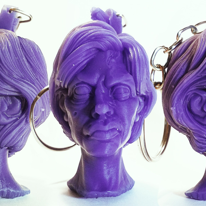 Girlz Zombie Head Keychain and Magnets STL 🧟‍♂️🔑 image