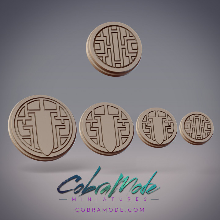 Geometric Key Base Pack (4pcs)