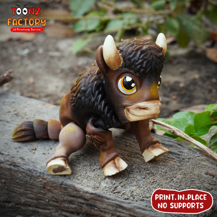 3D Printable Flexi Bison by Toonz Factory