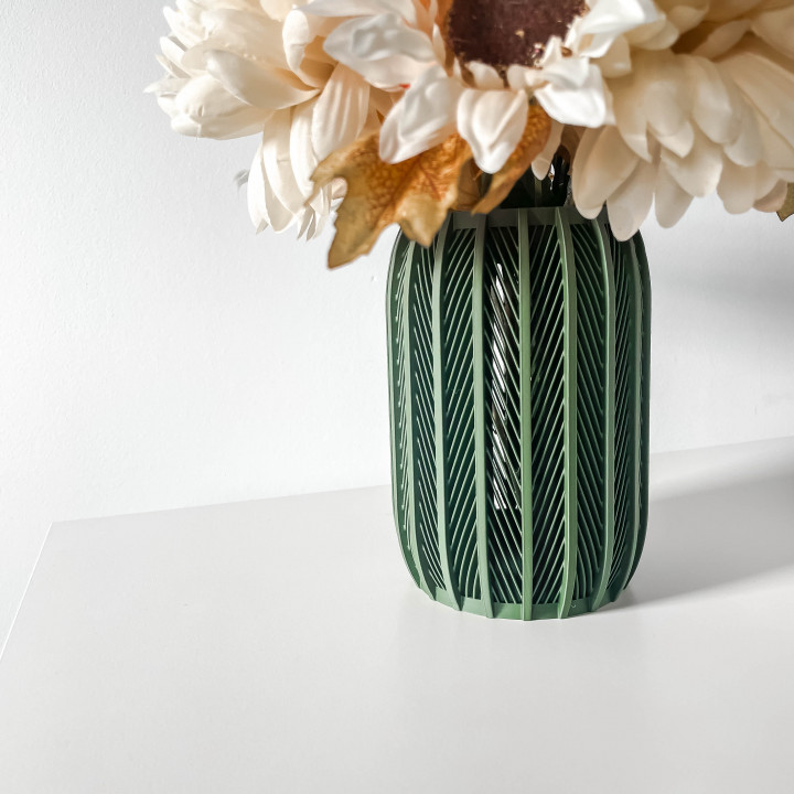 The Inso Vase, Modern and Unique Home Decor for Dried and Preserved Flower Arrangement  | STL File image