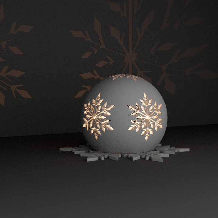 SNOWFLAKE CANDLE HOLDER