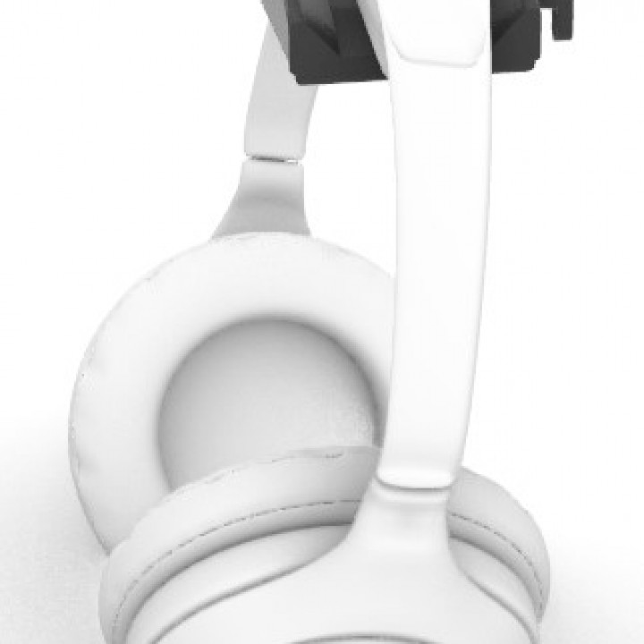 Pegboard headphone holder 3D print model