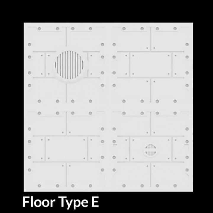 Scifi Grimdark Death Zones Modular Tiles 28mm image
